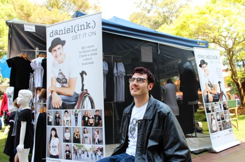 Daniel Pavlovic outside his business stand.