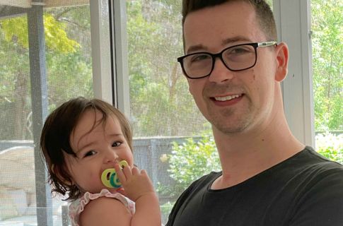 image of Jayden and daughter Addy