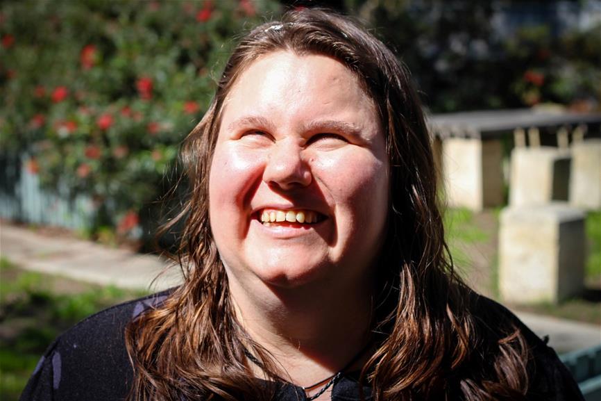 close up of woman smiling