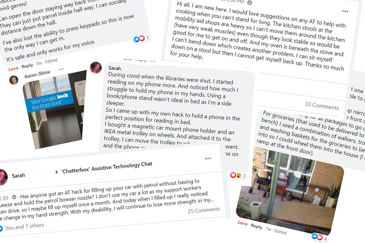 CB SP FB image Collage of images of Facebook posts