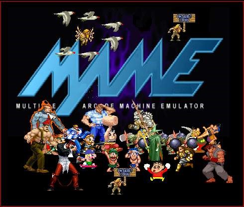 mame MAME logo with game characters