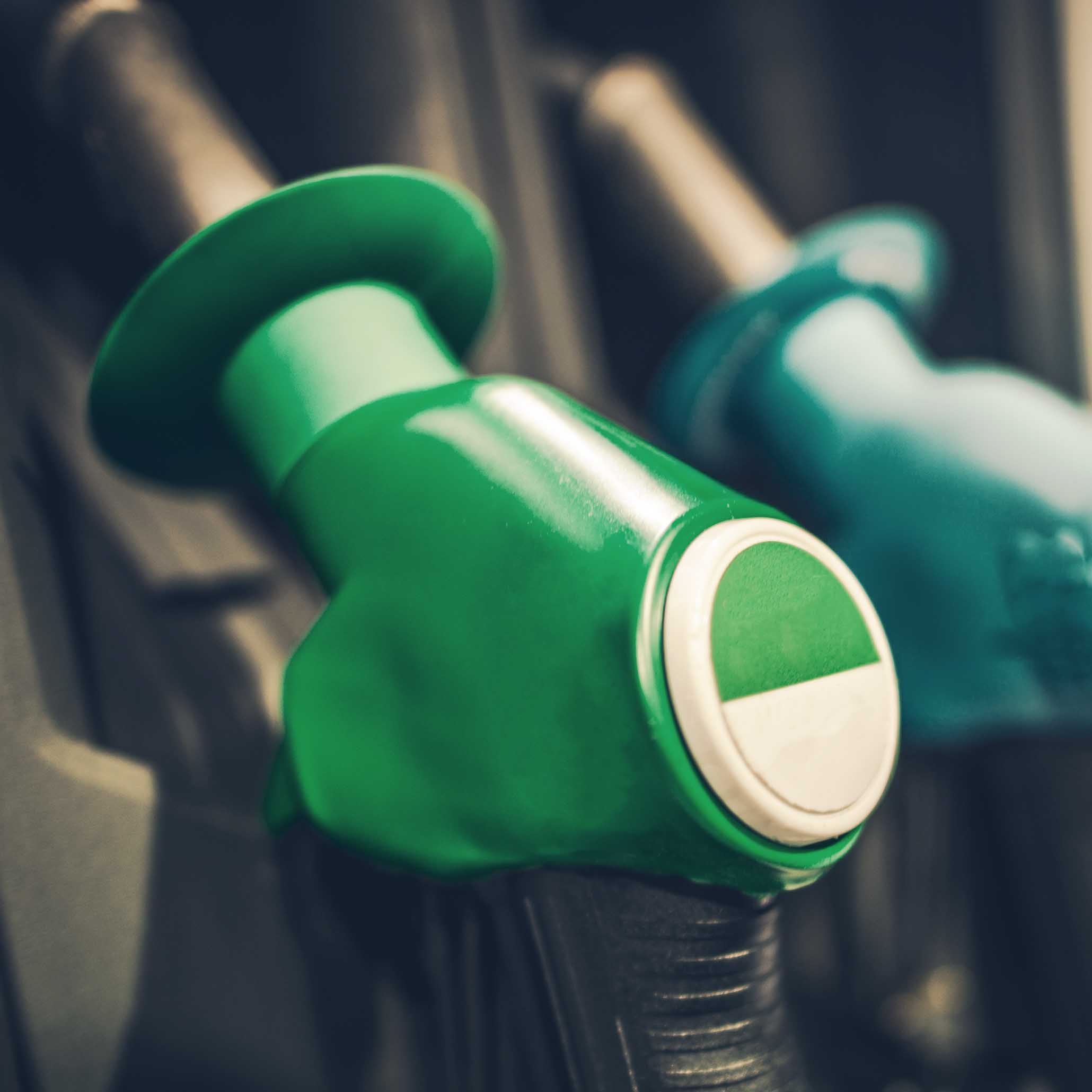 gasoline-pump Green petrol pump nozzle
